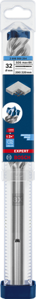 EXPERT SDS max五坑8系电锤钻头32 x 200 x 320毫米 BoschEXPERT SDS max-8X 锤钻头 32×200×320 毫米
