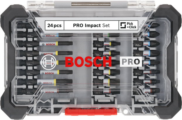 BoschPRO 冲击螺丝刀头套装 24 件